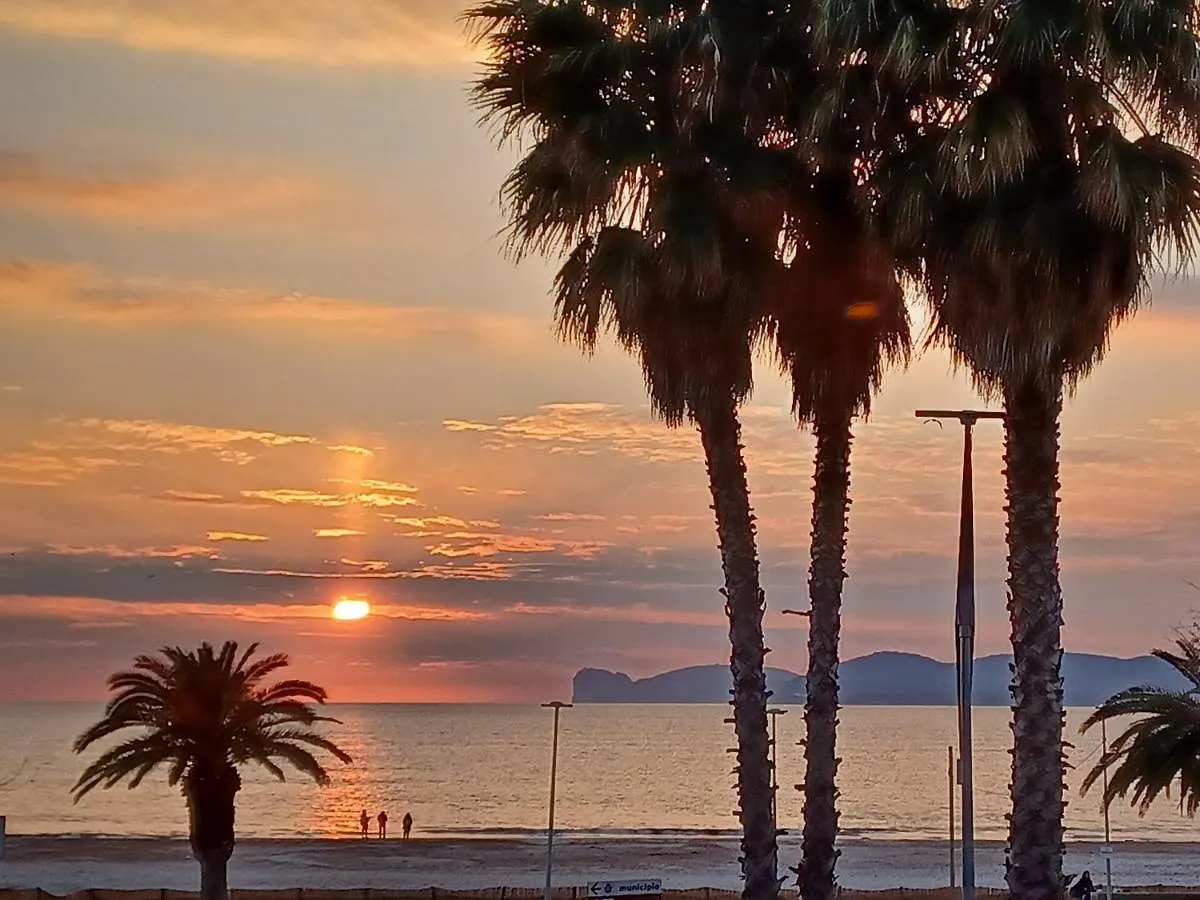 Orange Sunset, Seaview & Beach Front Alghero